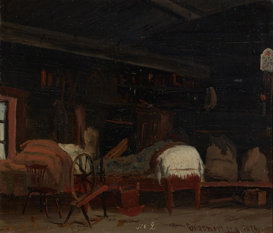 Cottage interior 2, Säkylä 1876